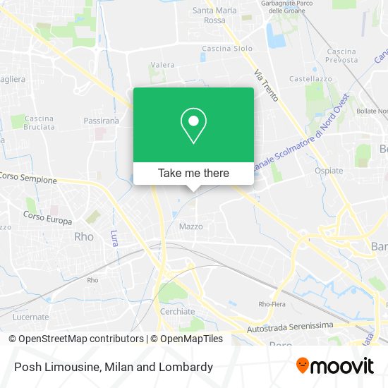 Posh Limousine map