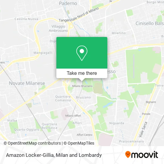 Amazon Locker-Gillia map