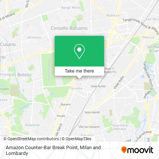Amazon Counter-Bar Break Point map
