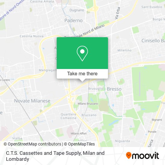 C.T.S. Cassettes and Tape Supply map