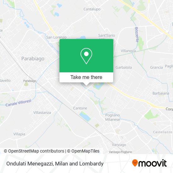 Ondulati Menegazzi map