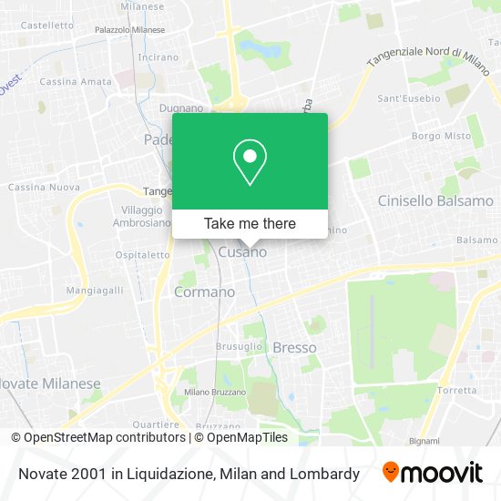 Novate 2001 in Liquidazione map