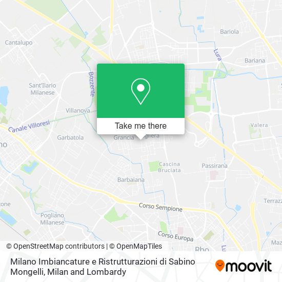 Milano Imbiancature e Ristrutturazioni di Sabino Mongelli map