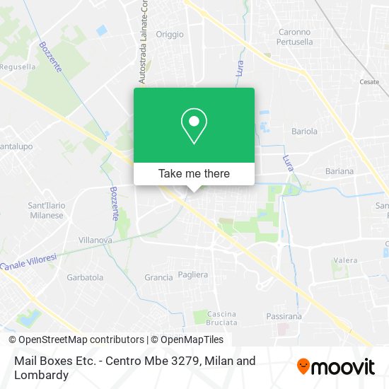 Mail Boxes Etc. - Centro Mbe 3279 map