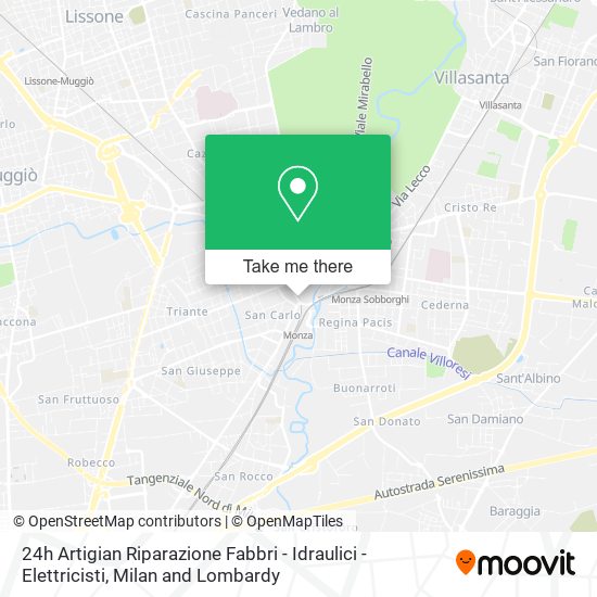 24h Artigian Riparazione Fabbri - Idraulici - Elettricisti map