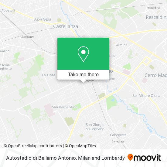 Autostadio di Belliimo Antonio map