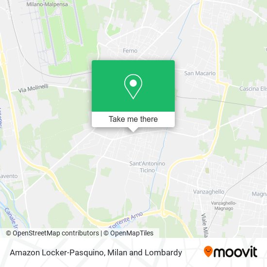 Amazon Locker-Pasquino map