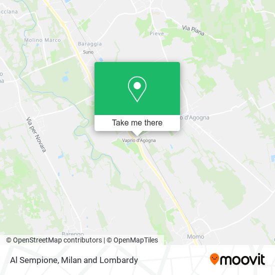 Al Sempione map