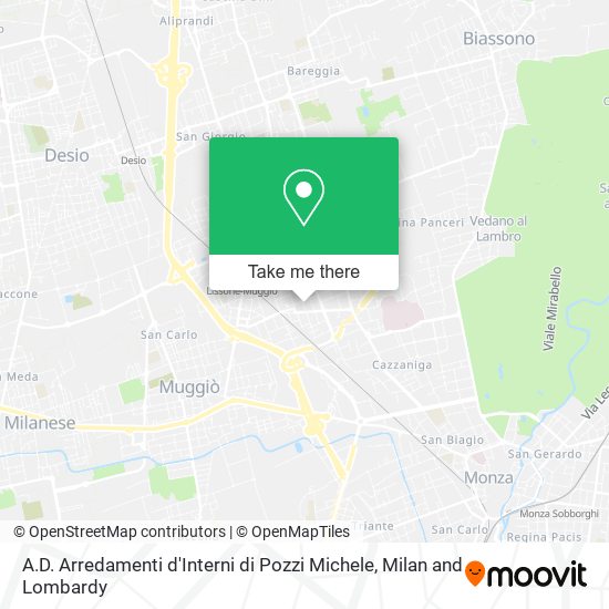 A.D. Arredamenti d'Interni di Pozzi Michele map