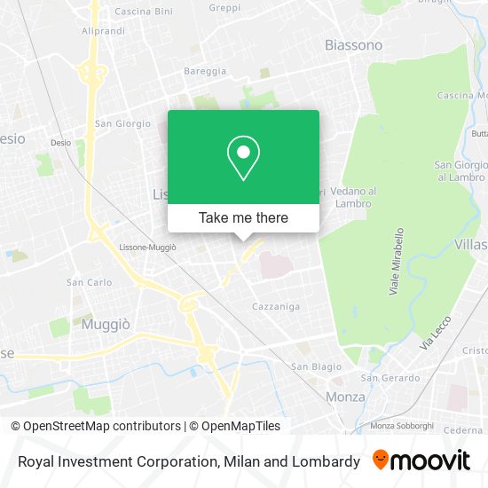 Royal Investment Corporation map