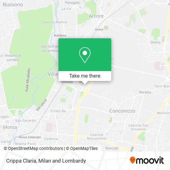 Crippa Claria map