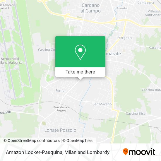 Amazon Locker-Pasquina map