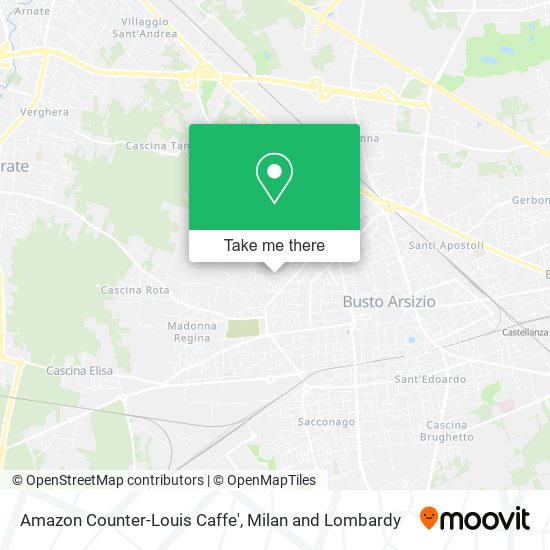 Amazon Counter-Louis Caffe' map