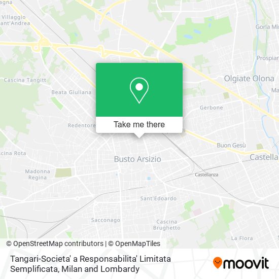 Tangari-Societa' a Responsabilita' Limitata Semplificata map