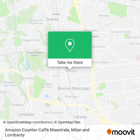 Amazon Counter-Caffè Maestrale map