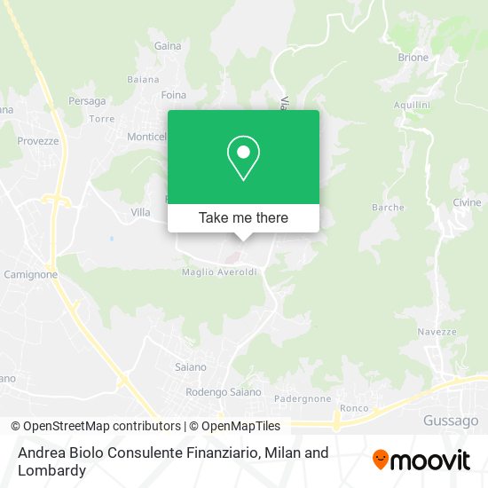 Andrea Biolo Consulente Finanziario map
