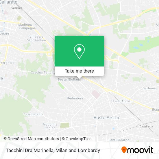 Tacchini Dra Marinella map