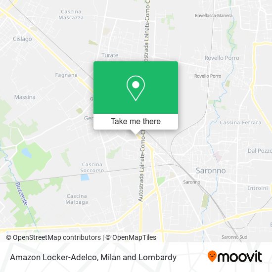 Amazon Locker-Adelco map