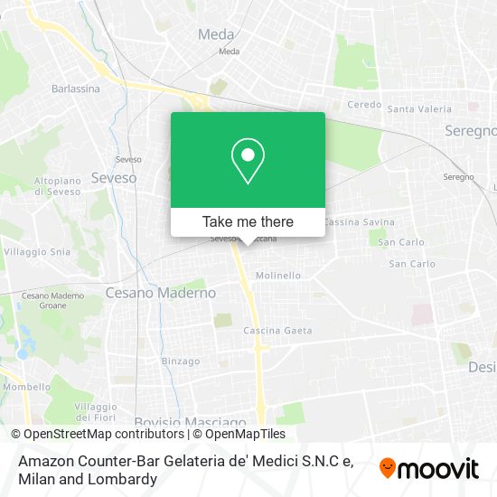 Amazon Counter-Bar Gelateria de' Medici S.N.C e map