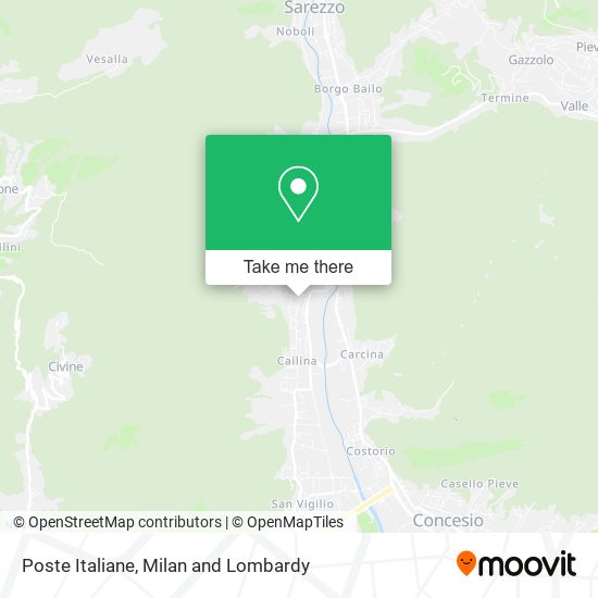 Poste Italiane map