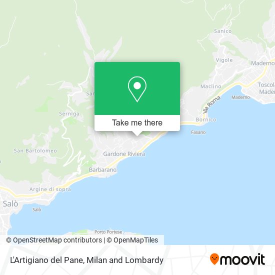 L'Artigiano del Pane map