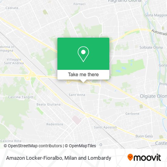 Amazon Locker-Fioralbo map