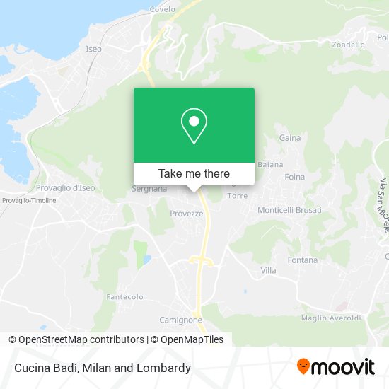 Cucina Badì map