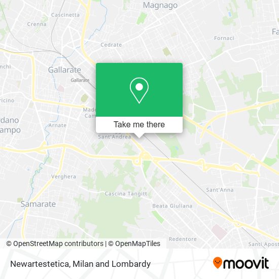 Newartestetica map