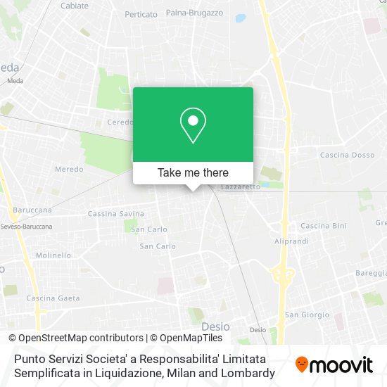 Punto Servizi Societa' a Responsabilita' Limitata Semplificata in Liquidazione map