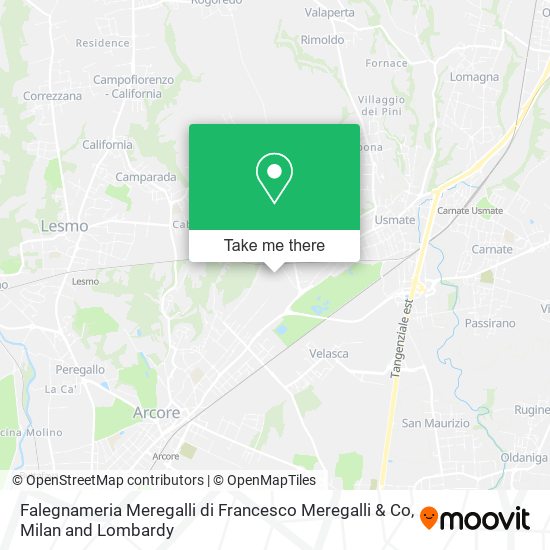Falegnameria Meregalli di Francesco Meregalli & Co map