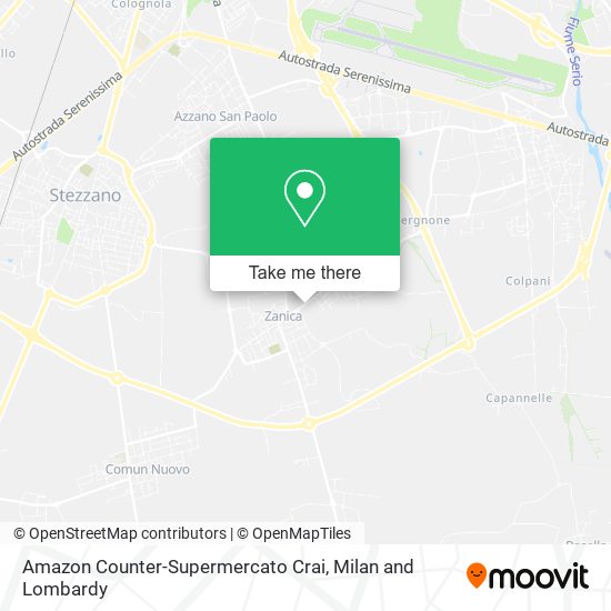 Amazon Counter-Supermercato Crai map