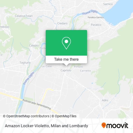 Amazon Locker-Violetto map