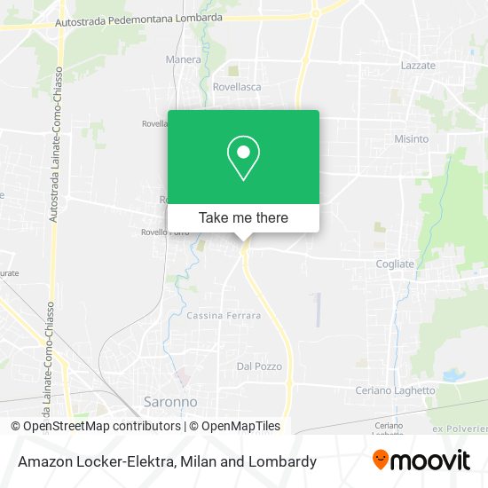 Amazon Locker-Elektra map