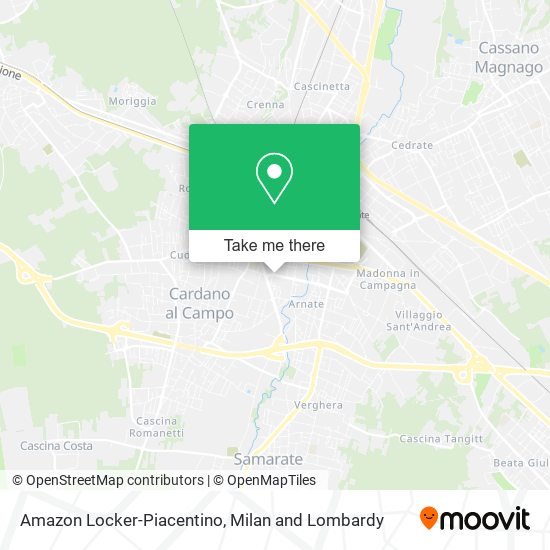 Amazon Locker-Piacentino map