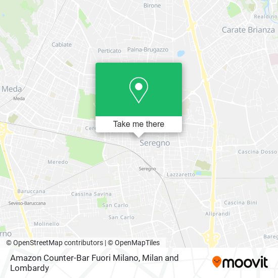 Amazon Counter-Bar Fuori Milano map