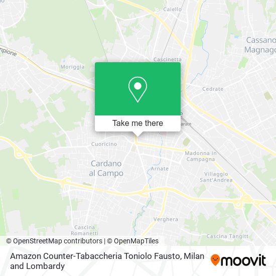 Amazon Counter-Tabaccheria Toniolo Fausto map