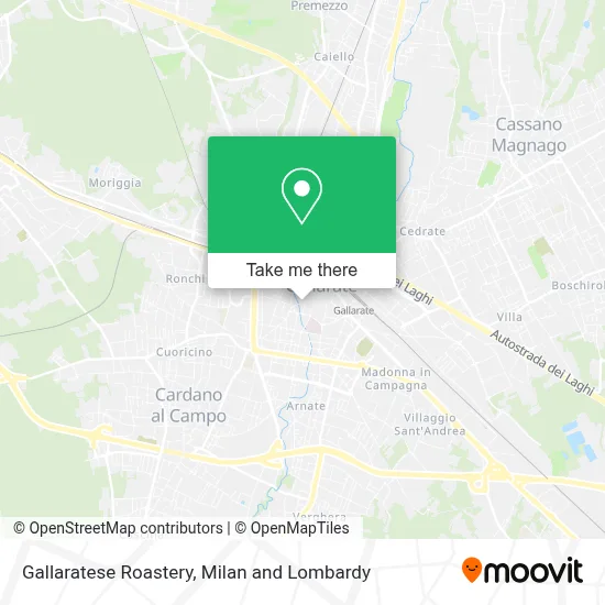 Gallaratese Roastery map