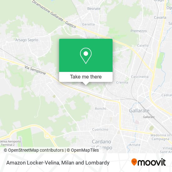 Amazon Locker-Velina map