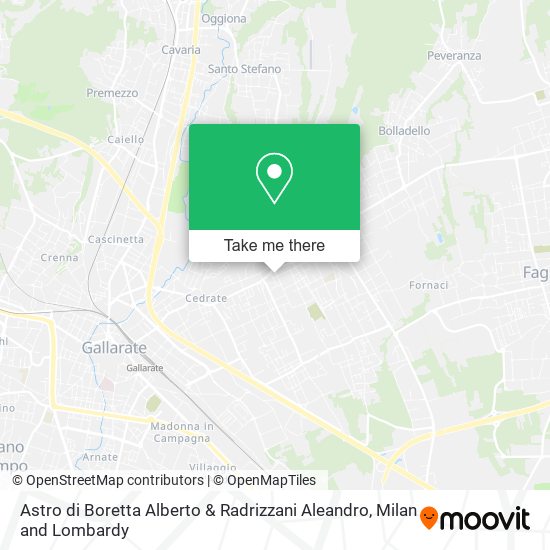 Astro di Boretta Alberto & Radrizzani Aleandro map