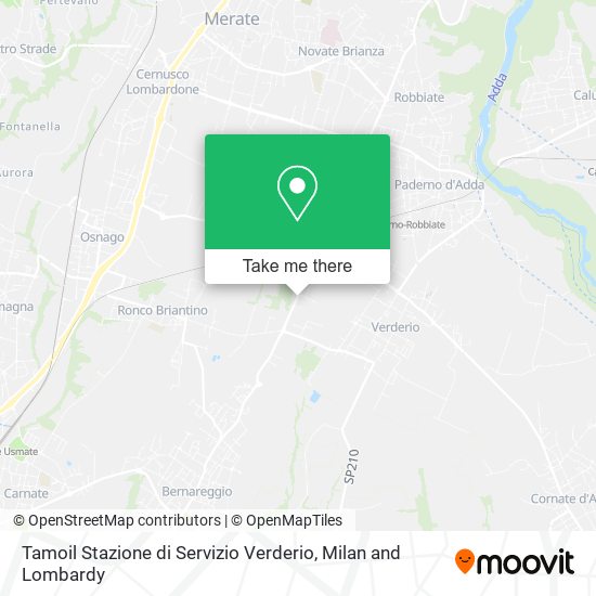 Tamoil Stazione di Servizio Verderio map