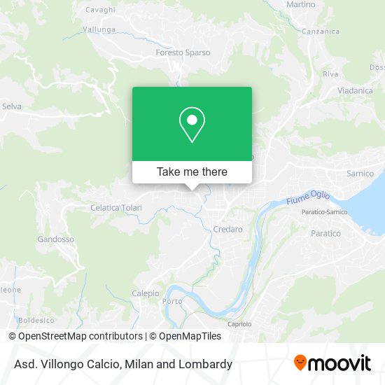 Asd. Villongo Calcio map