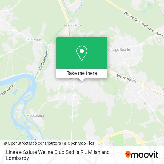 Linea e Salute Wellne Club Ssd. a Rl. map