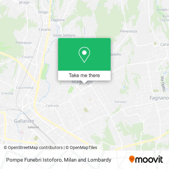 Pompe Funebri Istoforo map