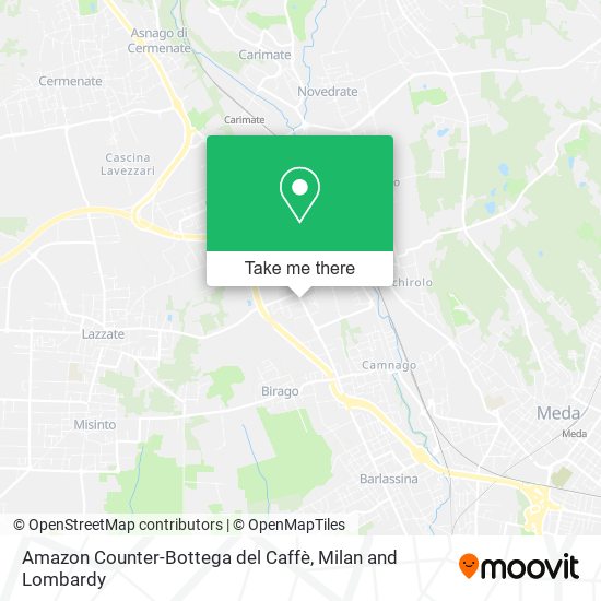 Amazon Counter-Bottega del Caffè map