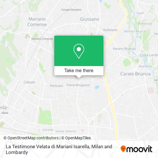 La Testimone Velata di Mariani Isarella map