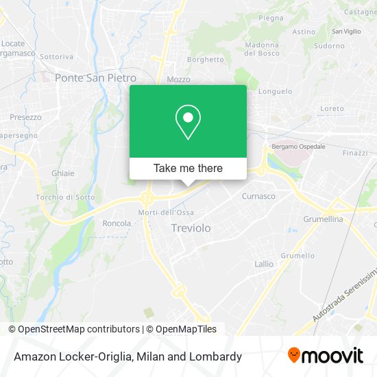 Amazon Locker-Origlia map