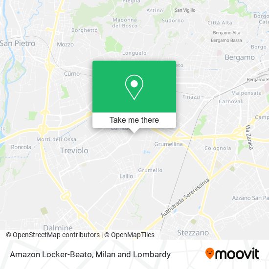 Amazon Locker-Beato map