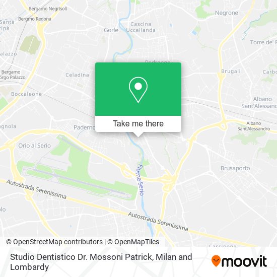 Studio Dentistico Dr. Mossoni Patrick map