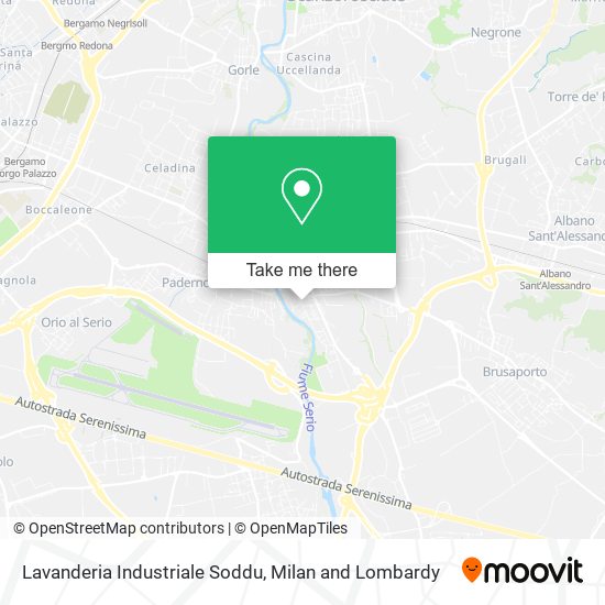 Lavanderia Industriale Soddu map