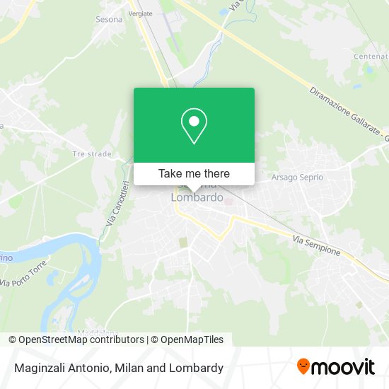 Maginzali Antonio map